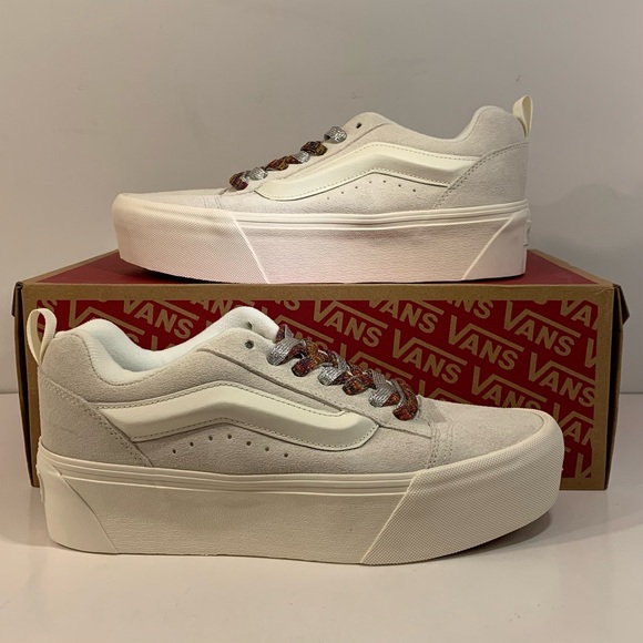 [BRAND NEW] VANS KNU STACK WHITE MULTI-COLOR LACES WOMENS SHOES SIZE 10 SNEAKERS - Picture 3 of 9